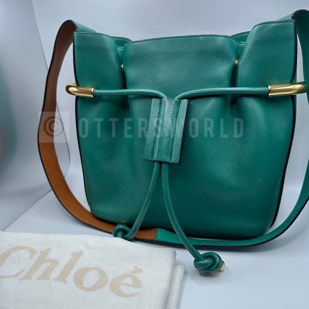 Emma Drawstring Bag Green
